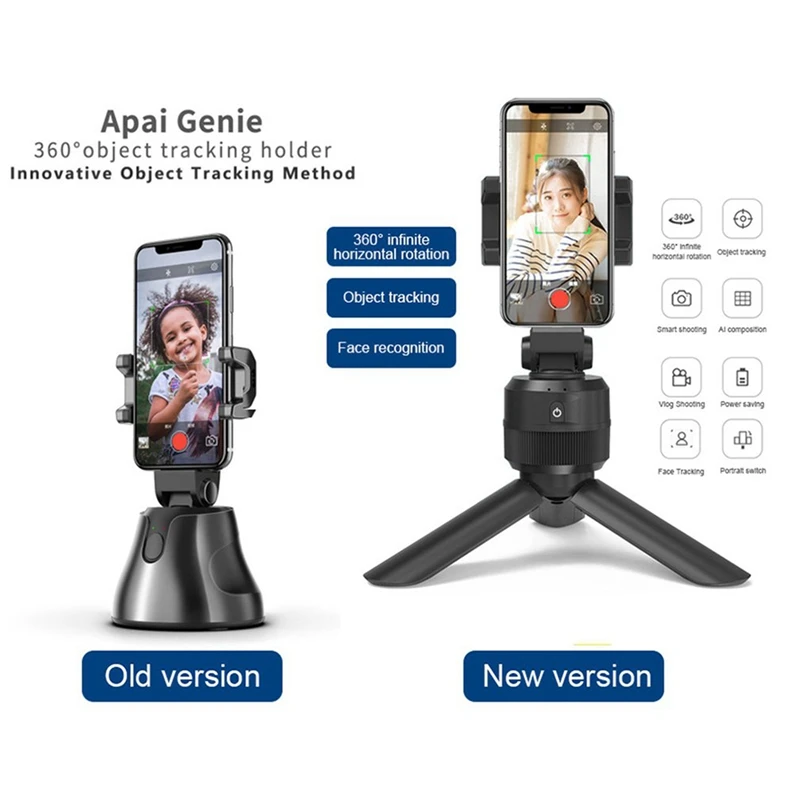 Populiariausi Pasiūlymai AI 3 in 1 Auto Smart Atlikite Selfie Stick Nešiojamų 360 Laipsnių Sukimosi Trikojo Vlog Gyventi Trikojo, Fotoaparato, Telefono Laikiklis 3