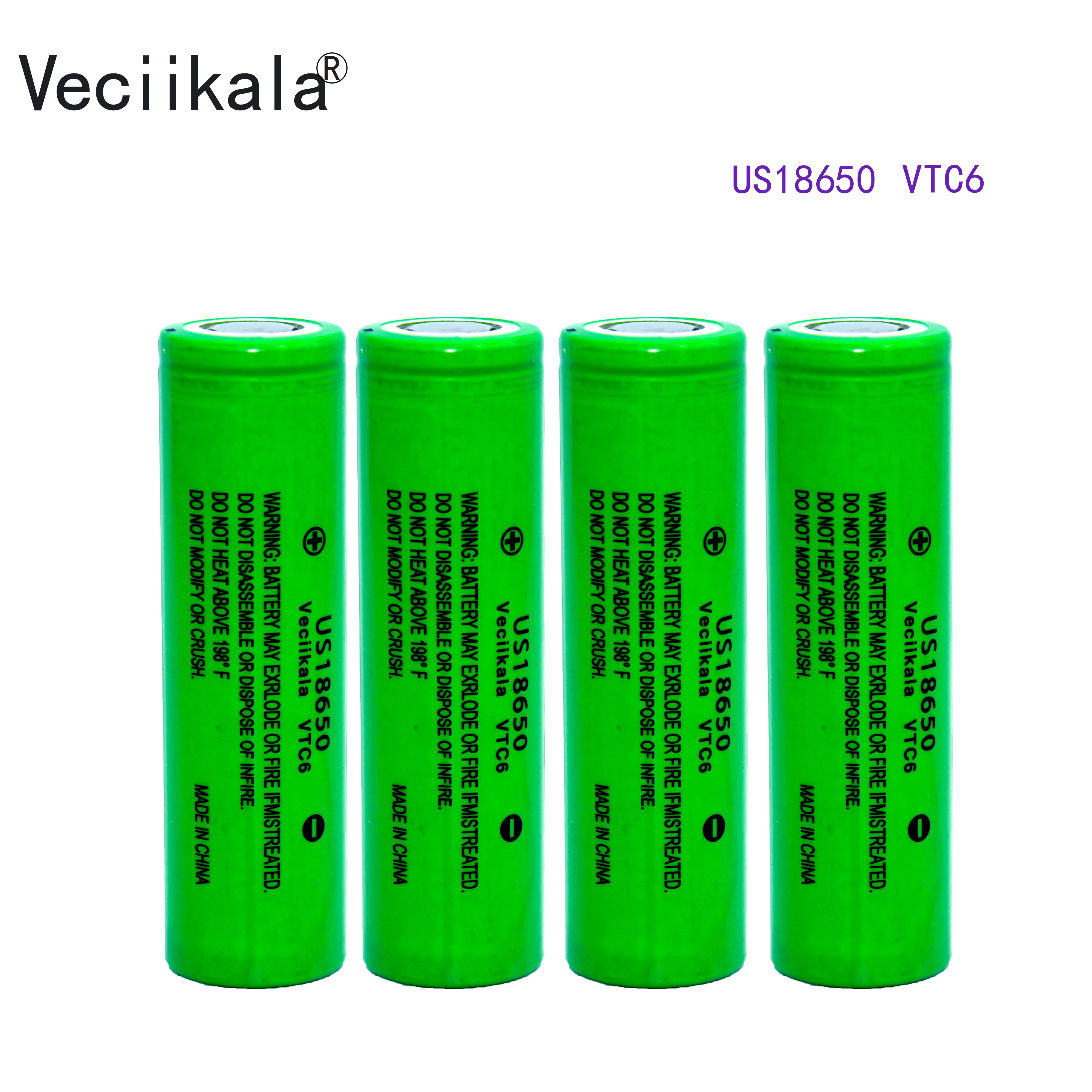 Veciikala VTC6 18650 3000mAh Baterija 3.7V30A Didelio biudžeto Įvykdymo patvirtinimo 18650 Įkraunamų Baterijų 18650 VTC6 Žibintuvėlis Baterija, Įrankiai 3