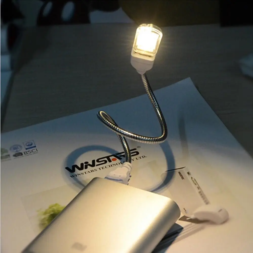 Mini USB LED Stalo Lempa Nešiojamų Skaityti Stalas Šviesos 3 8 12 24Leds Knygos Naktį šviesos Žibintuvėlis, Kempingas Galia Banko Sąsiuvinis 4