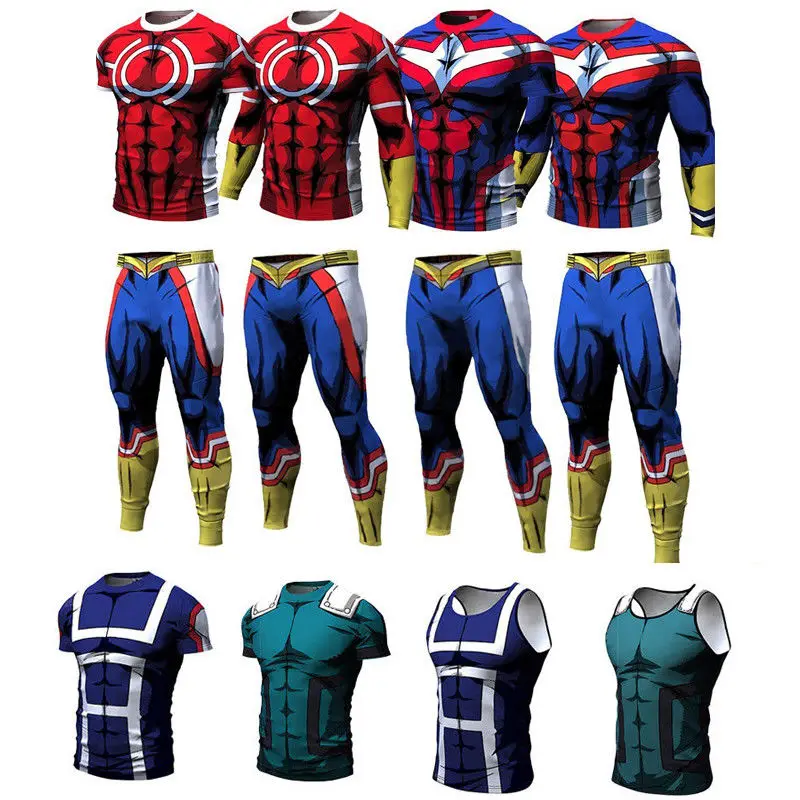Naujas Mano Herojus akademinės bendruomenės Vyrų Vasaros marškinėliai Midoriya Izuku 3D Spausdinimo Mokyklos Kolegijos Stiliaus Boku no Herojus akademinės bendruomenės Marškinėliai Topai 1