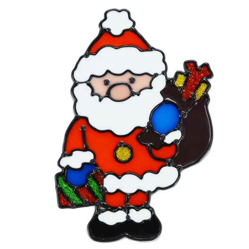 Kalėdų Lango Lipdukas Stiklo Lipdukai, Žiemos, Santa Claus Sniego Sienų Lipdukai Vaikų Kambario Kalėdų Dekoracijas Naujųjų Metų 0