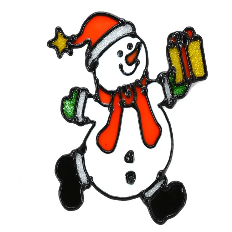 Kalėdų Lango Lipdukas Stiklo Lipdukai, Žiemos, Santa Claus Sniego Sienų Lipdukai Vaikų Kambario Kalėdų Dekoracijas Naujųjų Metų 3