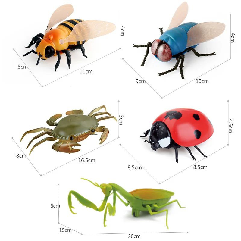 Modeliavimas Gyvūnų Modelio Keista, Modeliavimo Spindulių Nuotolinio Valdymo Vabzdžių Skristi Bičių Biedronka Krabų Mantis Apgauti Žaislas 4