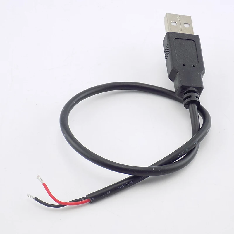 0.3/1/2M DC 5V USB 2.0 Tipas A, Male 2 Pin Kabelis, Maitinimo Adapteris Krauti Išmaniųjų Prietaisų 