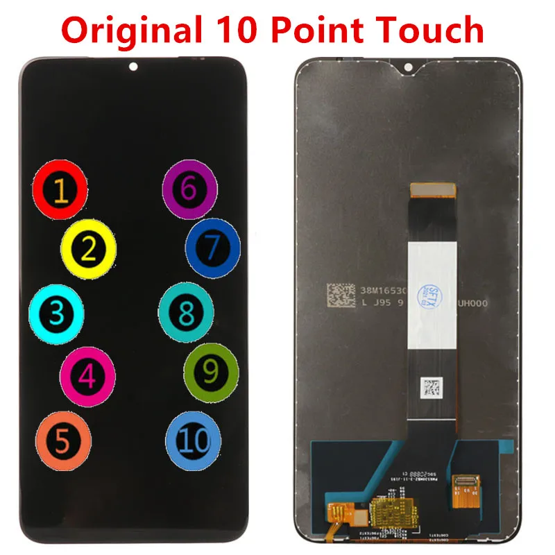 Raugee Originalus LCD Ekranas Xiaomi Poco M3 Jutiklinis Ekranas skaitmeninis keitiklis 10 Jutiklinis Ekranas Replament Už Xiaomi Poco M3 M2010J19CG 1