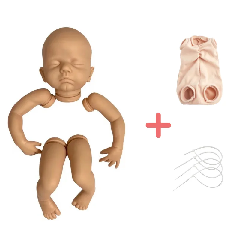 Nauja Bebe Reborn Baby Lėlės, Rinkiniai Žavinga Vinilo Nebaigtų Formų Rankų Darbo Žaislas Miego Mergina Minkšta 19 Colių 5