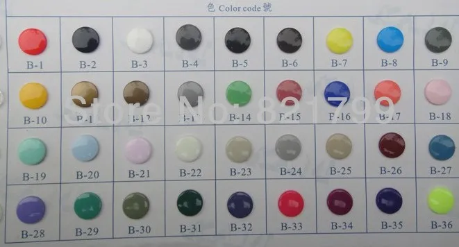 Nemokamas pristatymas 20 rinkinių KAM B22 Dramblio kaulo spalvos snap mygtuką siuvimo kūdikių spalvos plastiko užtrauktuku snap mygtuką 2