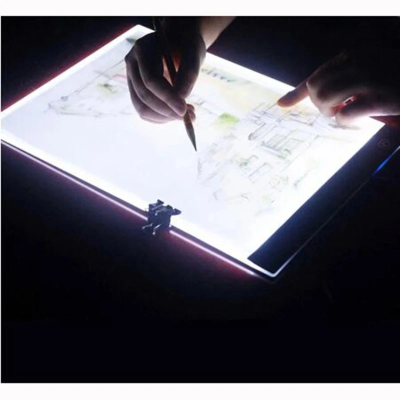 PDMDOG A3 A4 A5 piešimo grafika tablet lauke LED diamond lempa, padėklas šviesos padas plokštė diamond tapyba priedai įrankių rinkinys 4