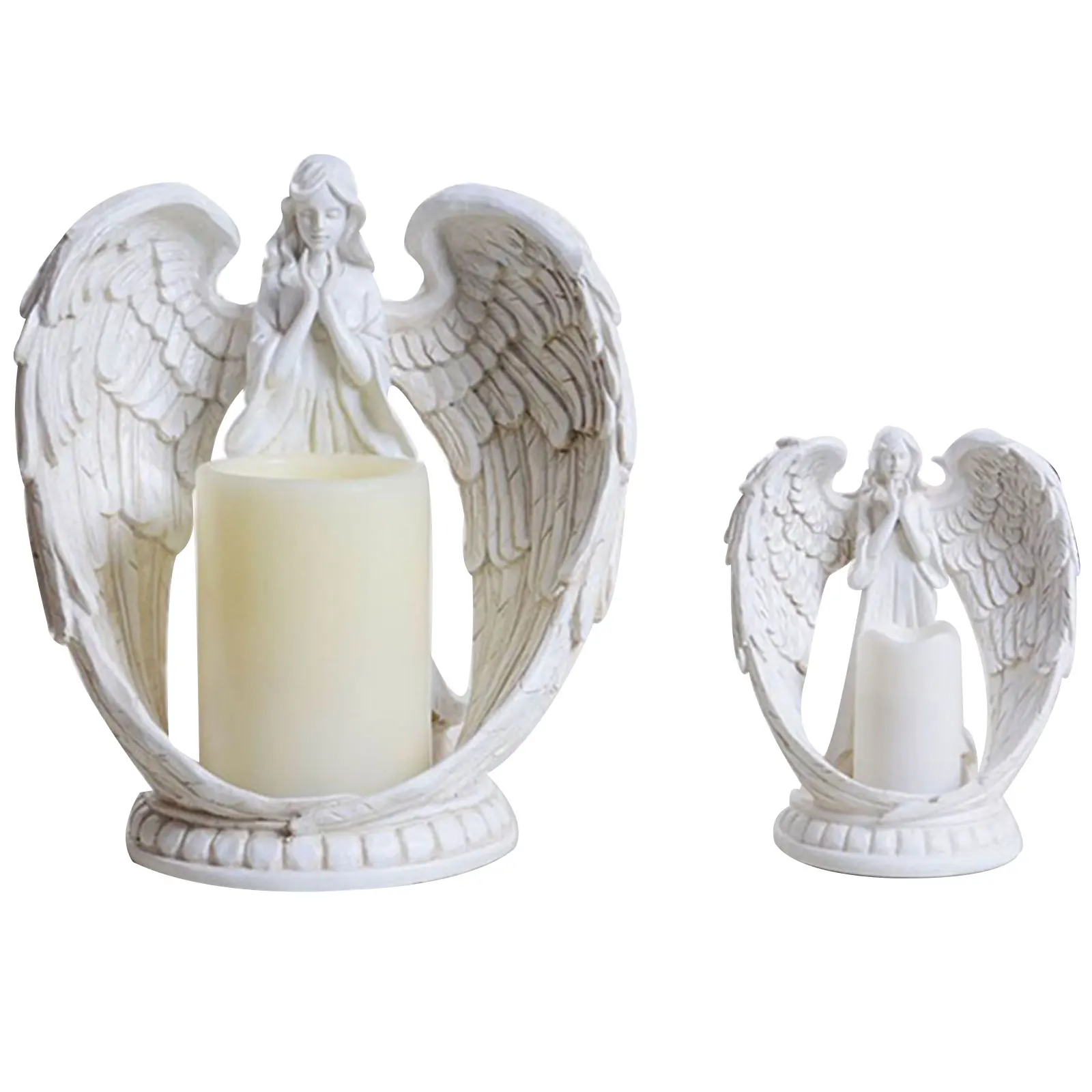 Elektroninių Angelas Žvakių Laikiklis Dervos Angelo statula, Vestuvių Dovana, Namų Biuro Apdailos Gimtadienio dovana mergaitėms namų dekoro 1