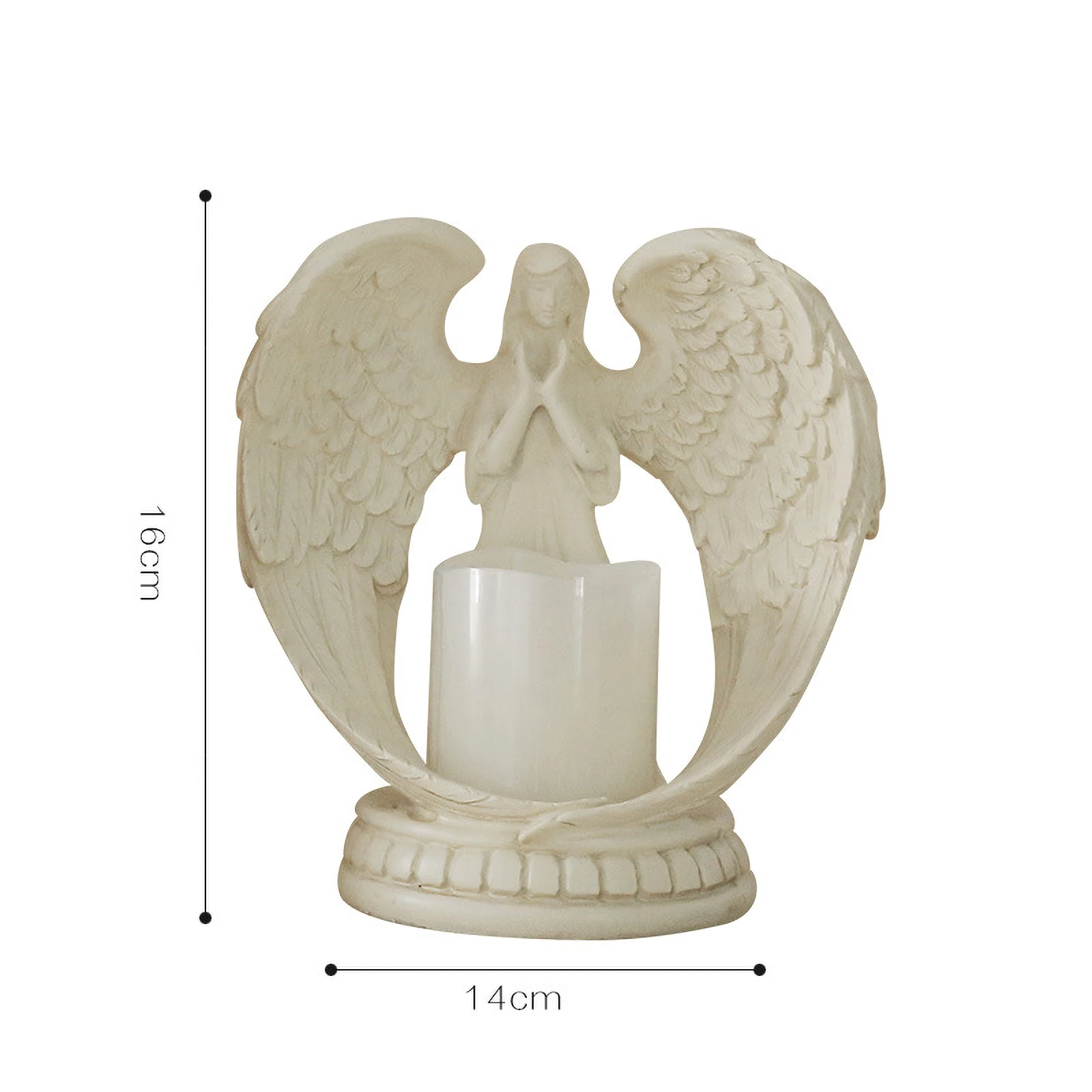 Elektroninių Angelas Žvakių Laikiklis Dervos Angelo statula, Vestuvių Dovana, Namų Biuro Apdailos Gimtadienio dovana mergaitėms namų dekoro 5