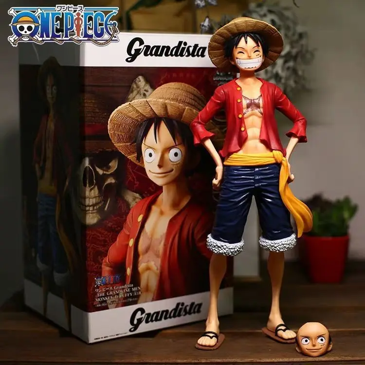 27cm One Piece Anime Personažai Laughing Out Loud Beždžionė D Luffy Pakuotėje Klasikinis Modelis Žaislai Veiksmų Skaičius, Lėlės Vaikų Dovanų 4