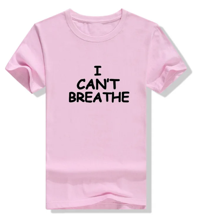 Naujas Atvykimo Plius Dydis 4XL Vyrams trumpomis Rankovėmis Grafinis Tees Viršūnes aš negaliu Kvėpavimas Atspausdintas T-shirt 1