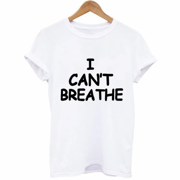 Naujas Atvykimo Plius Dydis 4XL Vyrams trumpomis Rankovėmis Grafinis Tees Viršūnes aš negaliu Kvėpavimas Atspausdintas T-shirt 2