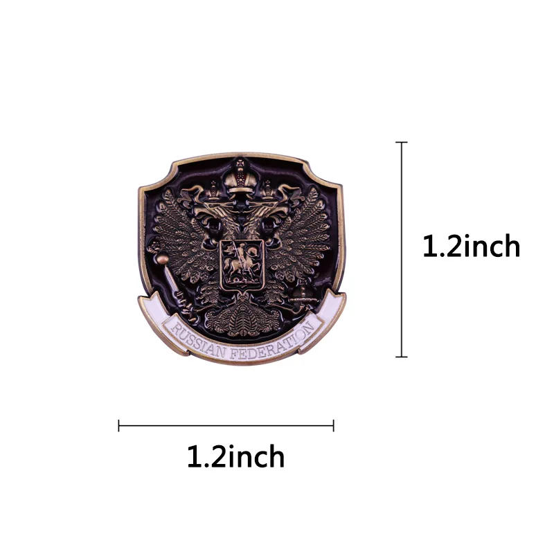 Valstybės Herbas rusijos Federacijos herbas Metalo Pin Ženklelis Kariuomenės Emblema sagė 5