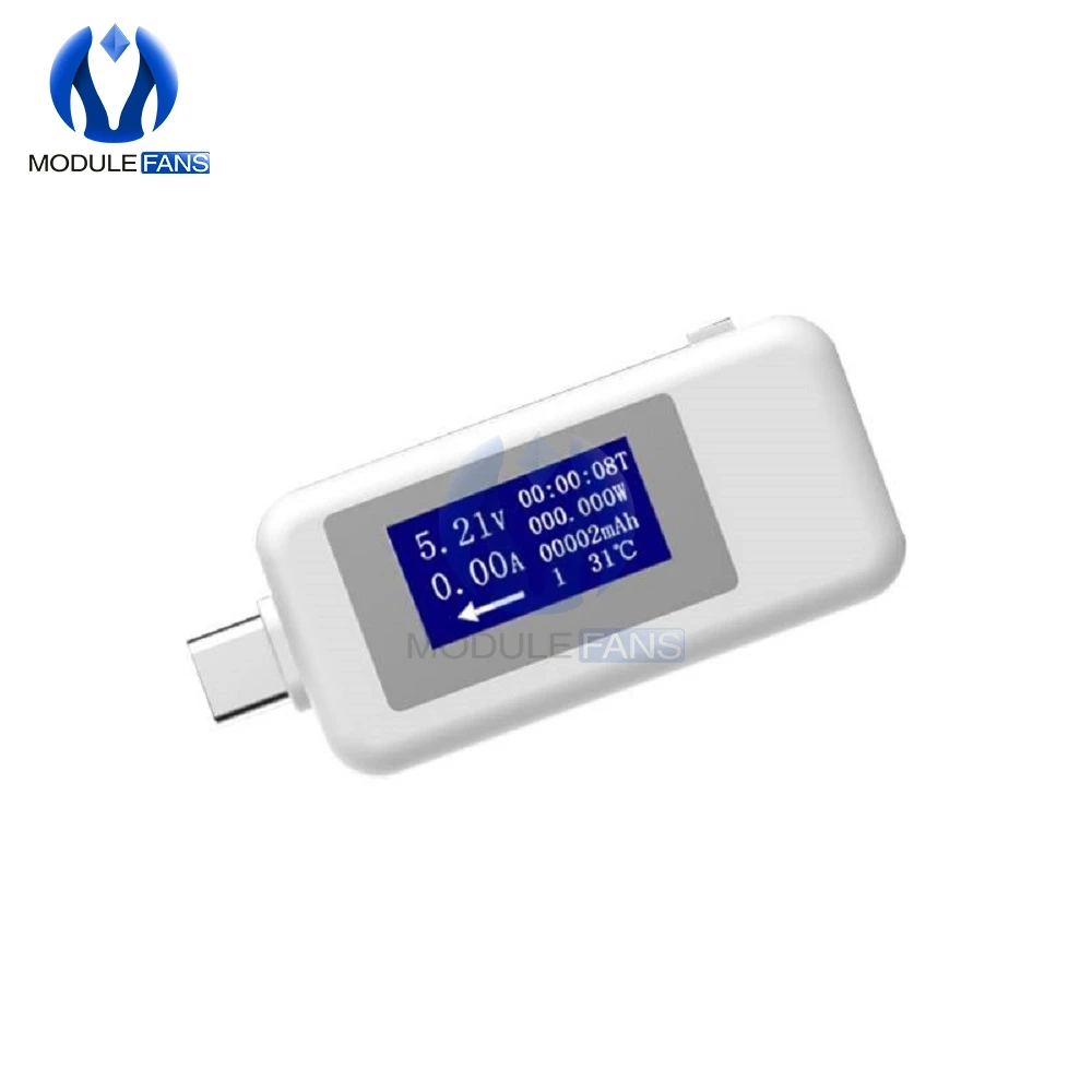 Tipas-c USB Testeris DC Digital Voltmeter Amperimetro Įtampa Srovės Matuoklis Ammeter Detektorius Maitinimo Banko Įkroviklio Indikatorius 1
