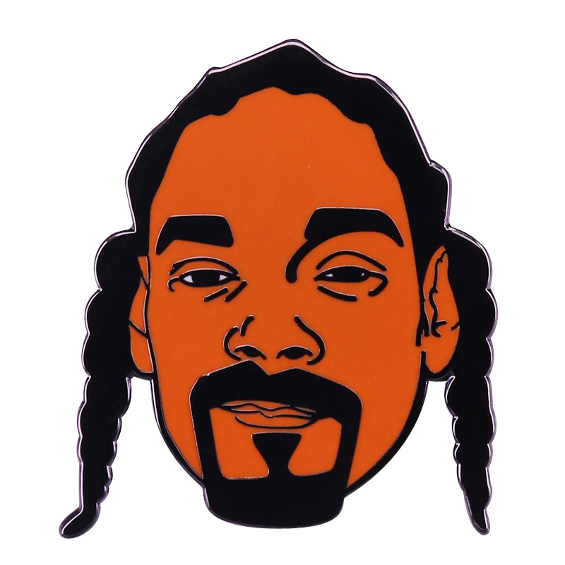 Calvin Cordozar Broadus Sagė Jr Snoop Dogg Ženklelis Hip-Hop Legenda Emalio Pin muzikos muzikantas Papuošalai Dovana 0