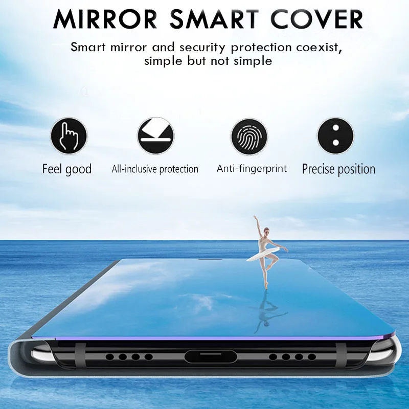 Samsung Galaxy A72 5G Atveju, Smart Veidrodis Apversti Magnetinių Atveju SamsungA72 Sumsung 72 Telefono Dangtelį Stovėti Knygos Coque Fundas 4