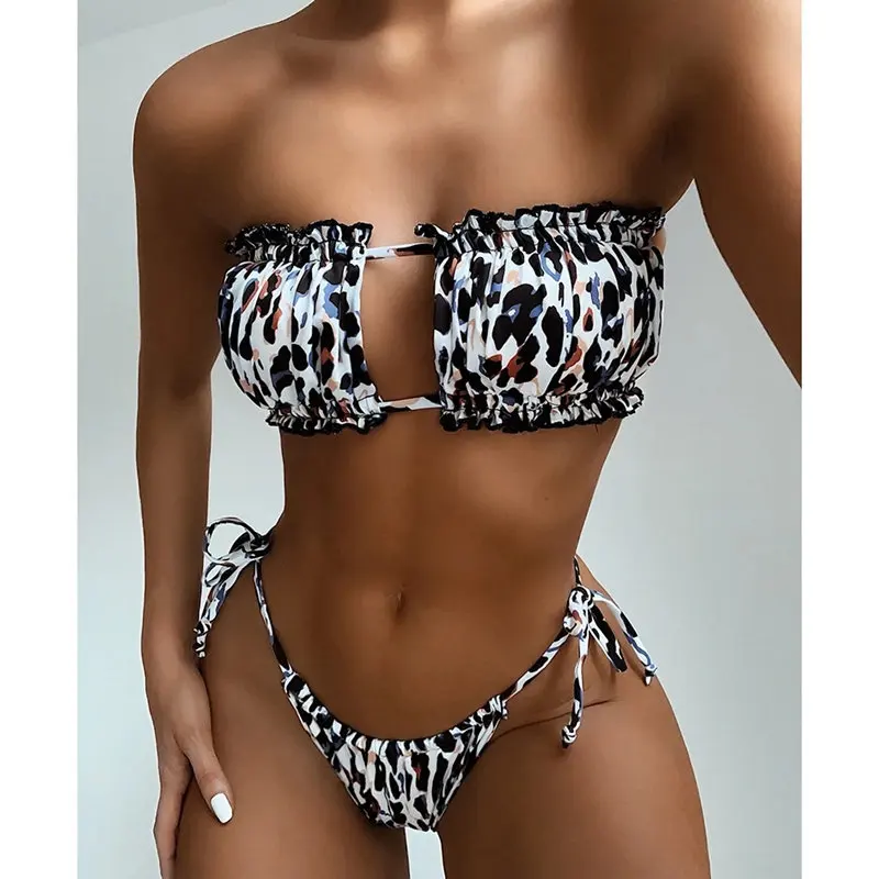 JESSIC Bikini Nustatyti Moterų maudymosi kostiumėlį Vasaros Paplūdimio Drabužiai Brazilijos Biquinis Feamle Maudymosi Kostiumai 2021 Seksualių Moterų Bikini maudymosi Kostiumėliai 2