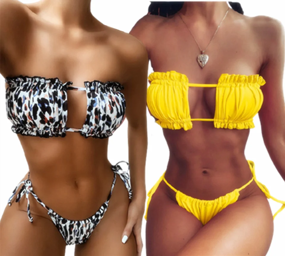 JESSIC Bikini Nustatyti Moterų maudymosi kostiumėlį Vasaros Paplūdimio Drabužiai Brazilijos Biquinis Feamle Maudymosi Kostiumai 2021 Seksualių Moterų Bikini maudymosi Kostiumėliai 5