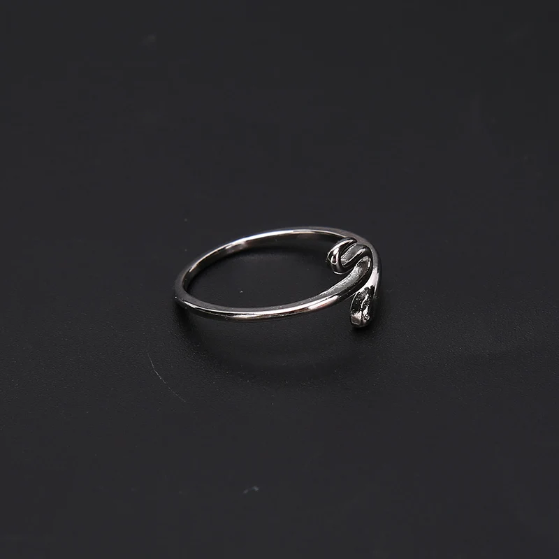 Elegantiškas Gyvatės Formos Atidarykite Reguliuojamas Piršto Žiedą, Moterims Paprastas Žiedas Fine Jewelry Mergina Dovana 4