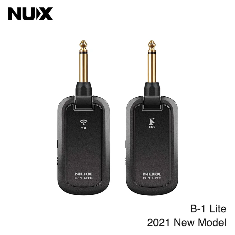 NUX B-1 Lite Belaidės Gitaros Sistemos 2.4 GHz Įkrovimo 4 Kanalų Garso Siųstuvas, Imtuvo Kabelį Akustine elektrine Gitara 1