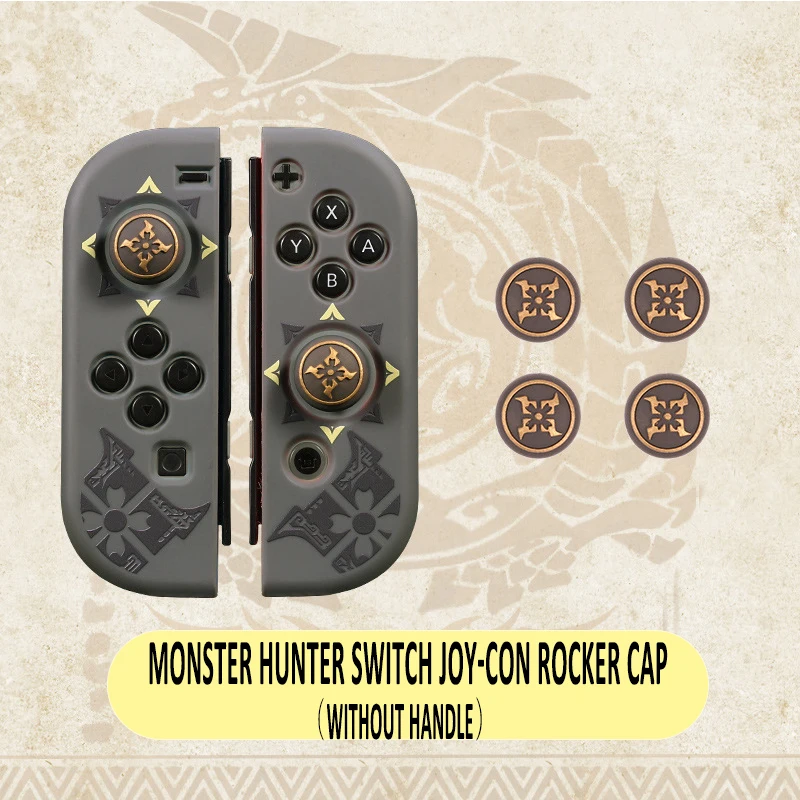 Monster Hunter Jungiklis Džiaugsmas-con Valdytojas Nykščio Rankena Bžūp Kreiptuką Apsaugine danga Gamepad Atveju Nintendo Jungiklis Priedai 4