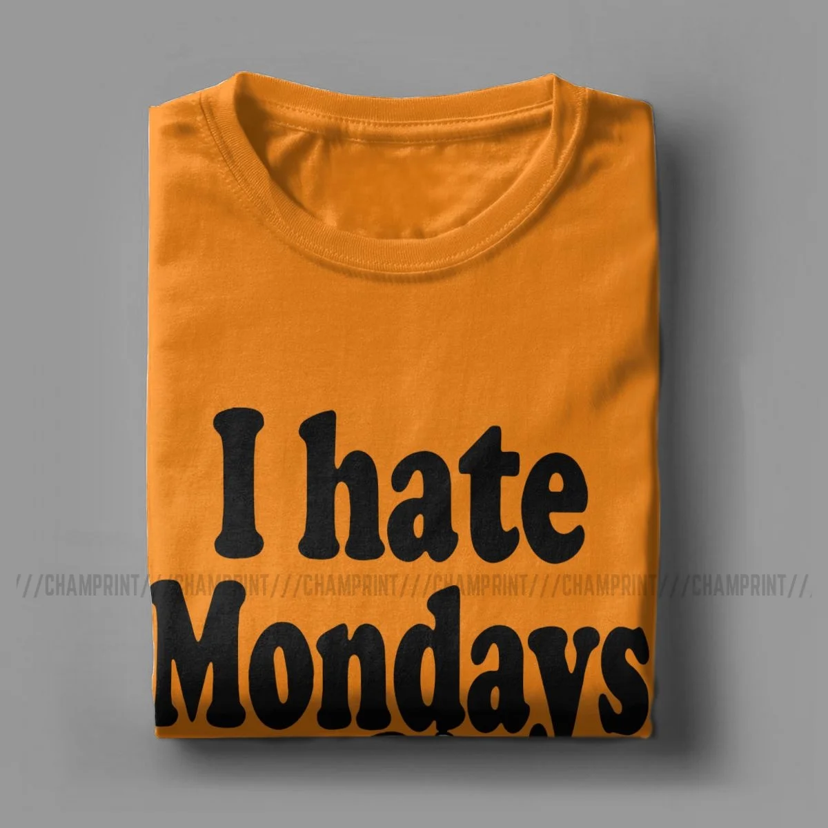 Vyrai, aš Nekenčiu pirmadieniais Garfildas Marškinėliai Animaciją Kačių Grynos Medvilnės Drabužių Mados Trumpas Rankovės Crewneck Tees 4XL 5XL T-Shirts 3