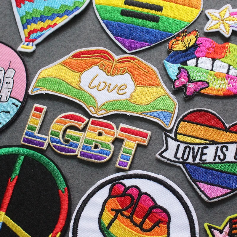 LGBT Pleistras Išsiuvinėtu Dėmės Ant Drabužių Pride 
