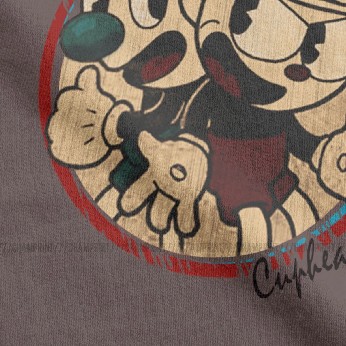 Derliaus Cuphead Senų Animacinių Filmų T-Shirt Vyrai Medvilnės T Shirts Žaidimas Mugman Taurės Pelės Animacija Žaidėjus Trumpas Rankovės Marškinėliai, Dovanų Idėjos 1