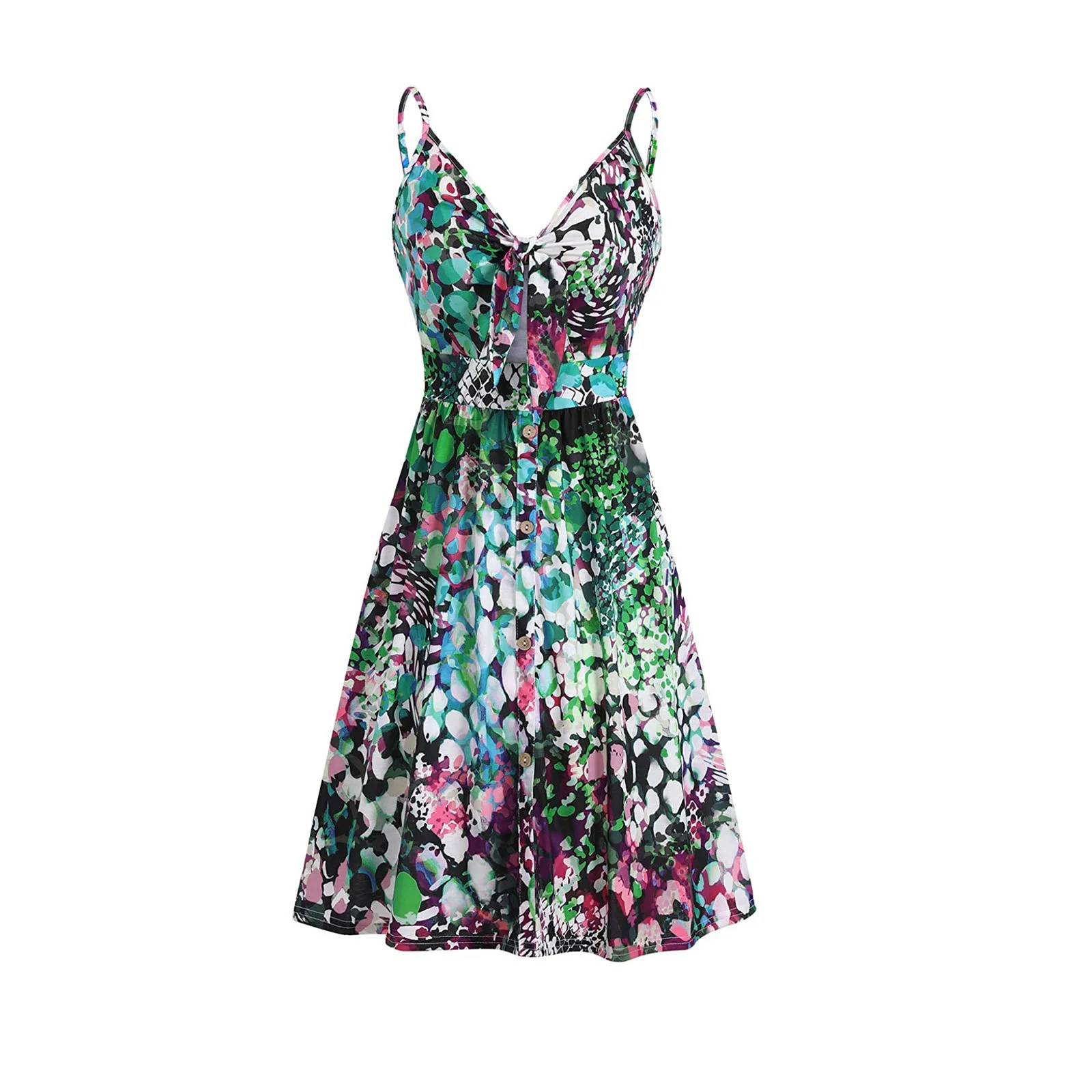 Moterų Diržas Bakas Suknelė Gėlių Spausdinti Rankovių Elegantiškas Paplūdimio Suknelės Vasaros Suknelė Sukienka Платье 2021 3