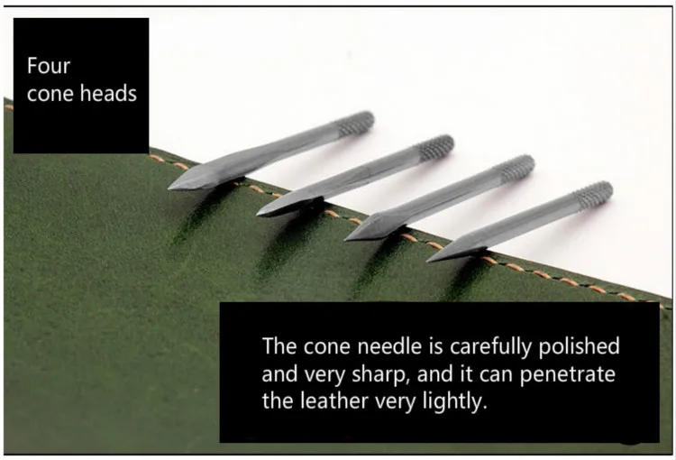 Keičiamų rombo Formos Siūlėmis Yla nustatyti Odos perforacija Siuvimo punch odos hole punch siuvimo priemonės leathercraft 1