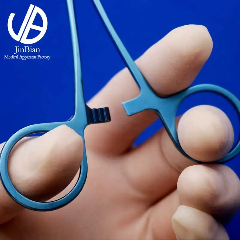 Adatų laikiklis titano lydinio chirurgijos operacinės priemonę Dukart vokų priemonė medicinos 12,5 cm Įspūdingos sandariai adata pincetai 3