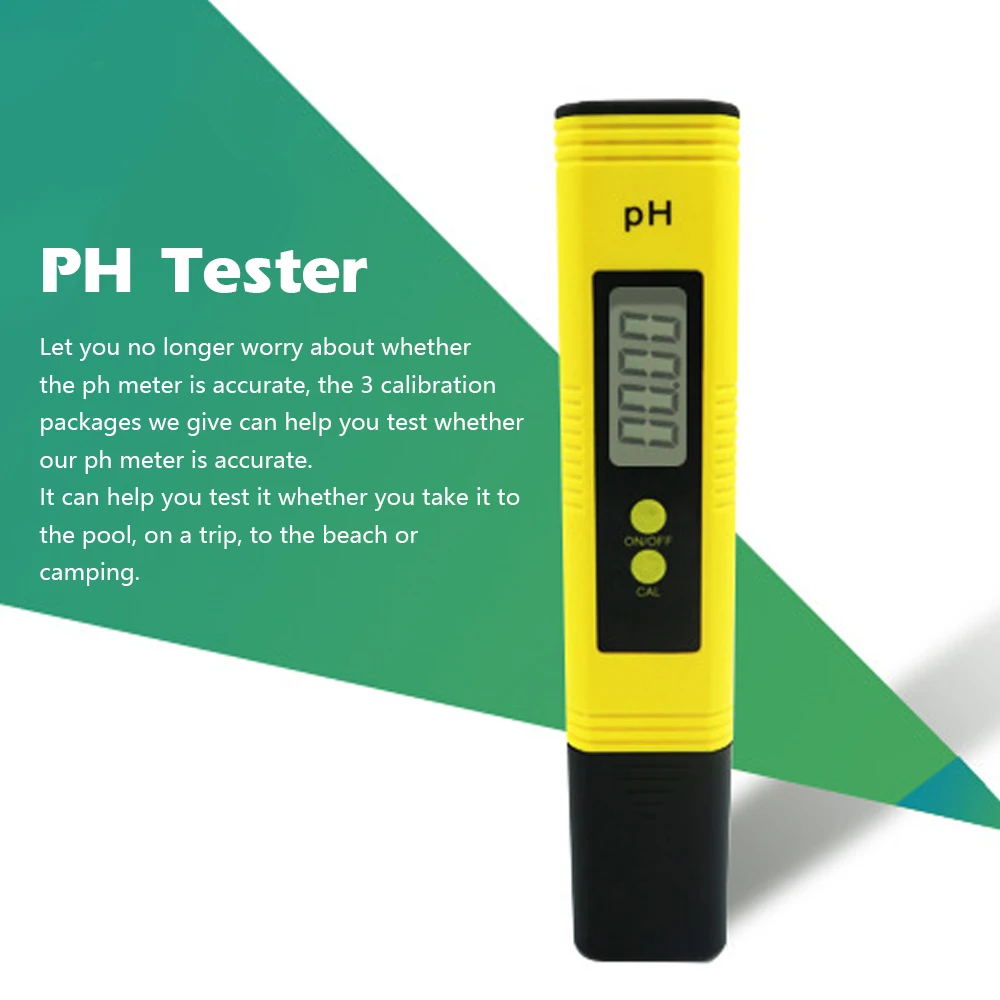 Vandens Kokybės Testeris PH-Metras PH Matavimo Skaitmeninis Ekranas PH Testeris Pen 4