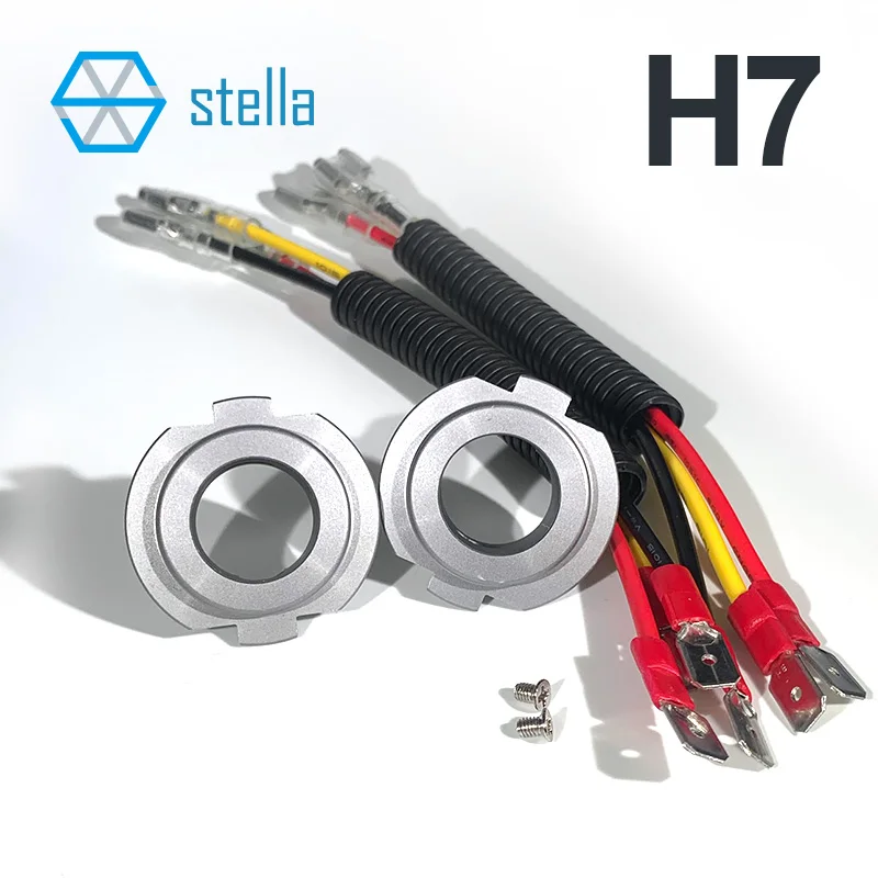 H4/H7 pakeisti adapteris ir atsarginių vielos G7 mini-objektyvas lemputės keitimas H4 ir H7 lizdo viena kitos, bendras naudojamas 1 svogūno 2 naudojimo 2