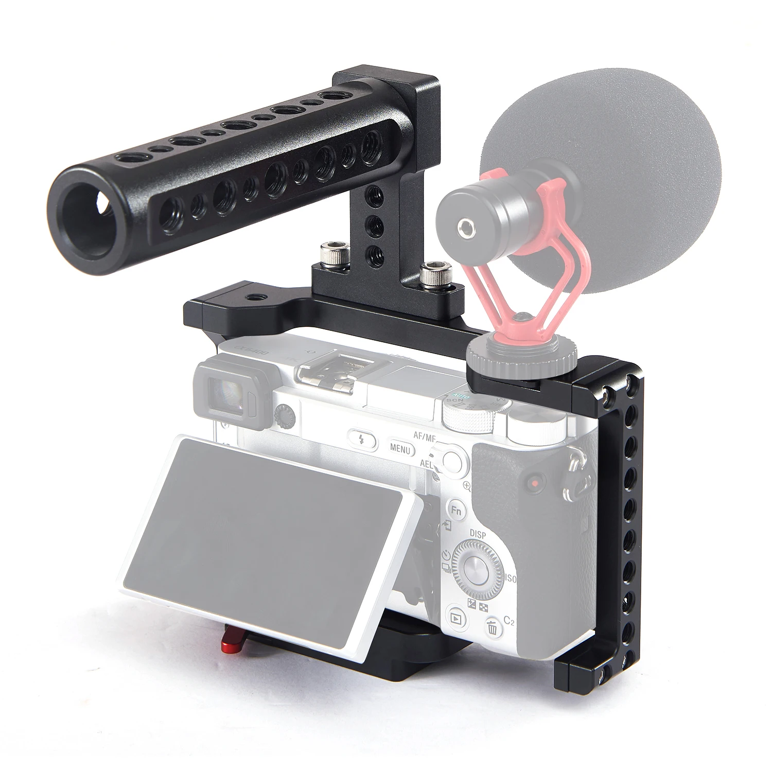 Andoer Kamera Narve, Video, Kino Filmų kūrimo Stabilizatorius Aliuminio Lydinio Batų Kalno Sony A6500/A6400/A6300/A6000/NEX7 Fotoaparatas 5