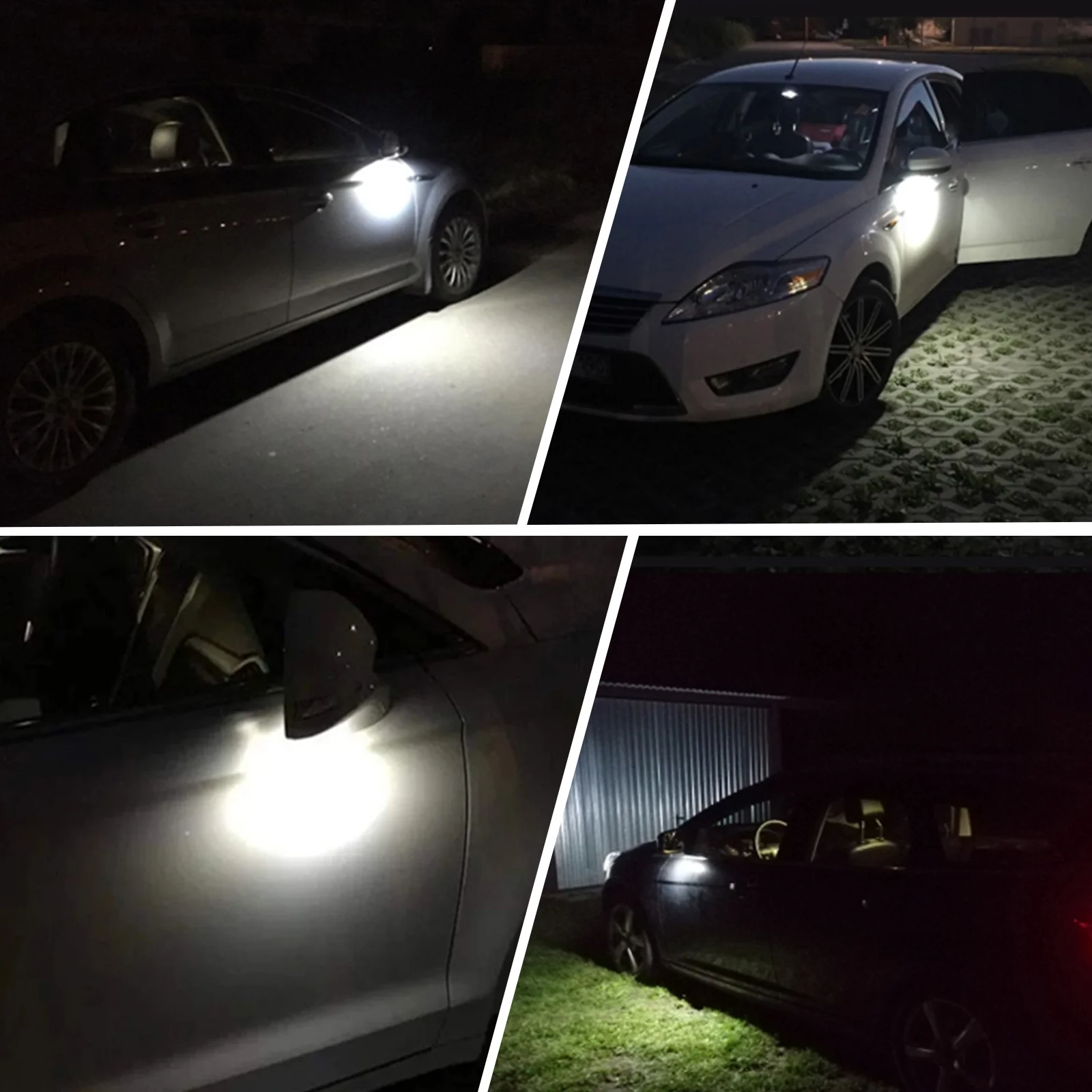 2VNT LED Po Pusės Veidrodėlis Balos Šviesos Ford Focus 3 S-Max, Kuga 2 Mondeo 4 5 Grand C-max 2 Pabėgti Galaxy Automobilių Žibintų Signalas 4