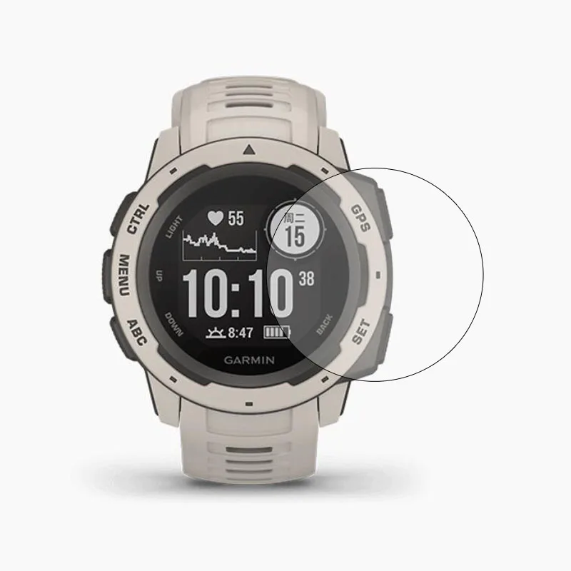 Grūdintojo Stiklo Apsauginė Plėvelė Aišku Guard Apsaugos Garmin Instinktas GPS Sportas Žiūrėti Smartwatch Screen Protector Cover 1