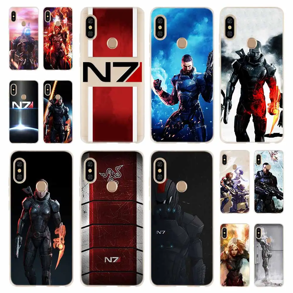 N7 Mass Effect Mados Minkštos TPU Case For Xiaomi Redmi Pastaba 10 9 8 7 6 5 Pro Max 10S 9S 9T 8T note10 Dangtis 5