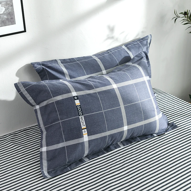2021 Keturių dalių patalynės paprastos medvilnės dvigubai buitinių lova lapas antklodė padengti sustorėjimas šlifavimo bendrabutyje lova sheetp mėlynos spalvos pledas 5