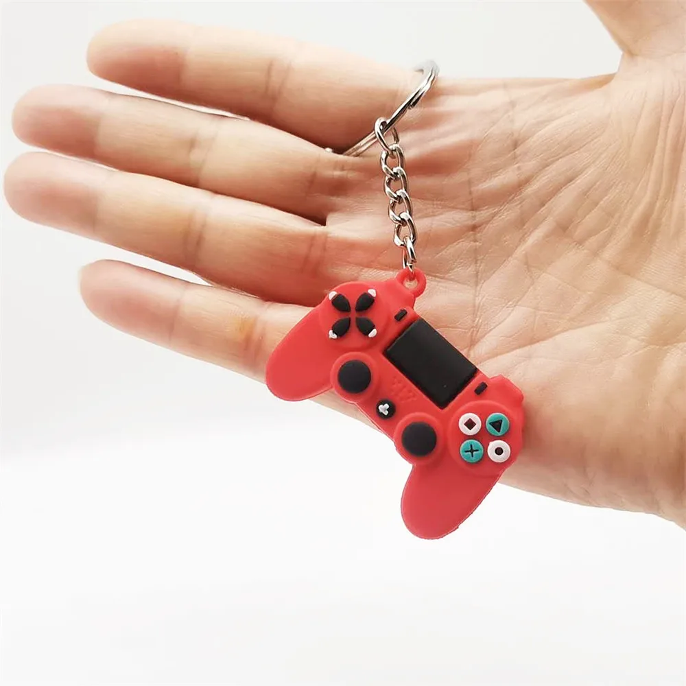 Žaidimų Mašina Keychain & paketų prižiūrėtojų raktinę Mielas Gamepad Draugu Kreiptuką Key Chain PS4 Žaidimų Konsolę Keychains Maišelį Automobilių Kabinti Raktų Žiedas 2