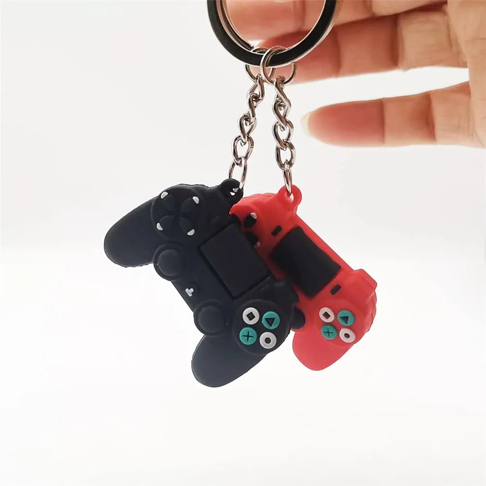 Žaidimų Mašina Keychain & paketų prižiūrėtojų raktinę Mielas Gamepad Draugu Kreiptuką Key Chain PS4 Žaidimų Konsolę Keychains Maišelį Automobilių Kabinti Raktų Žiedas 4