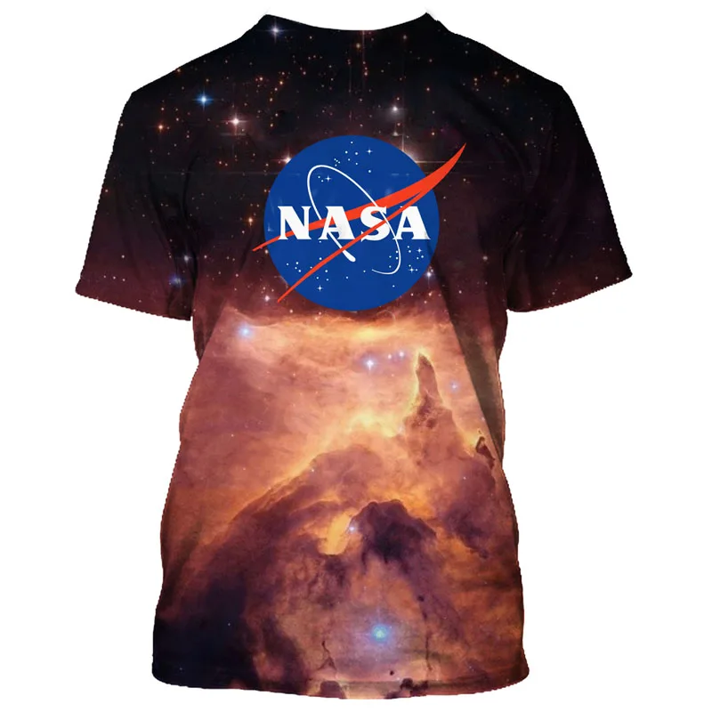 2021 Kosmosas Planetos Kosmoso Galaxy Astronautas 3D Atspausdintas T-Shirt harajuku Vyrų/moterų marškinėlius Mados dizaino marškinėliai Streetwear 0
