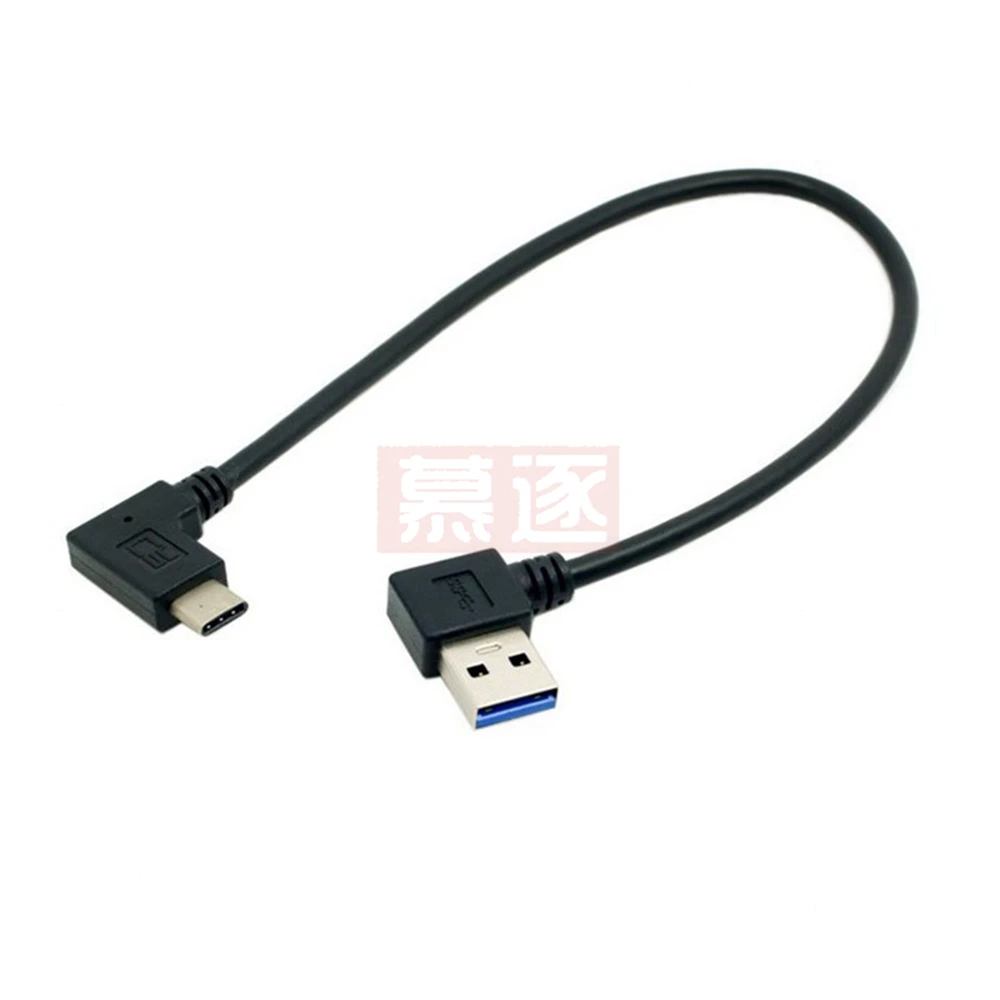 90 Laipsnių USB C Kabelis USB 3.0 USB C Tipo Kairysis / Dešinysis Kampas Duomenų Sync & Charge Laidas USB-C Konverteris Adapteris dvigubai kampu 0