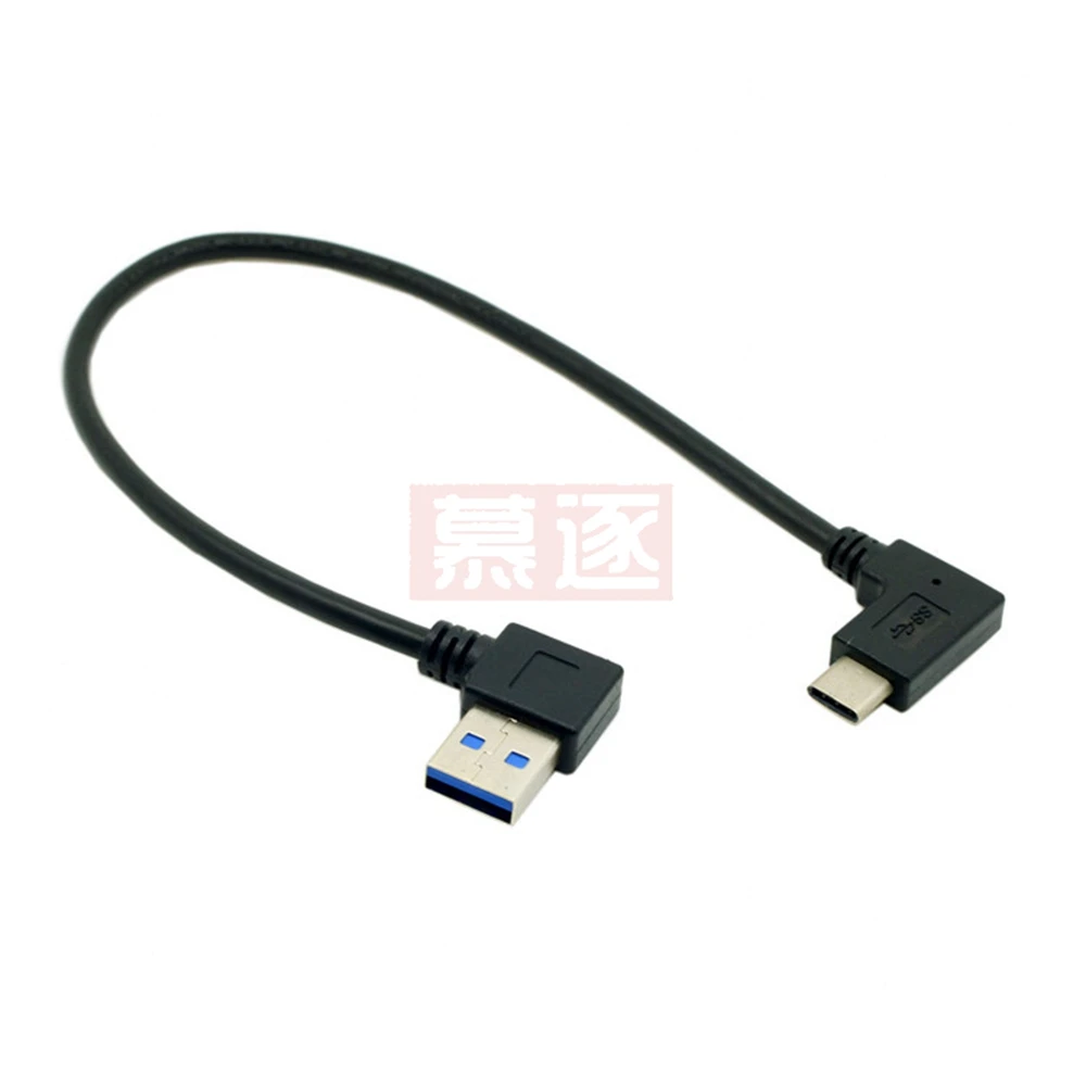90 Laipsnių USB C Kabelis USB 3.0 USB C Tipo Kairysis / Dešinysis Kampas Duomenų Sync & Charge Laidas USB-C Konverteris Adapteris dvigubai kampu 2