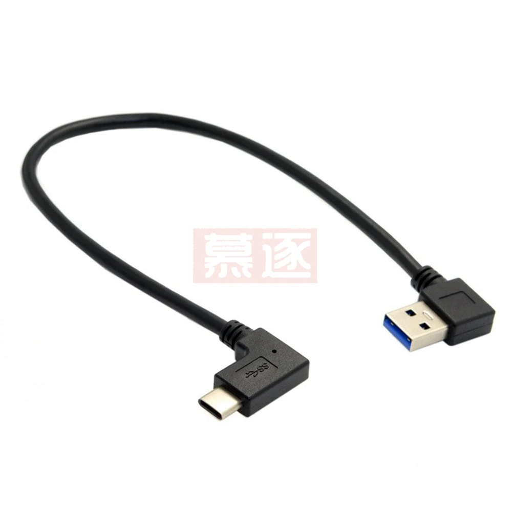 90 Laipsnių USB C Kabelis USB 3.0 USB C Tipo Kairysis / Dešinysis Kampas Duomenų Sync & Charge Laidas USB-C Konverteris Adapteris dvigubai kampu 3