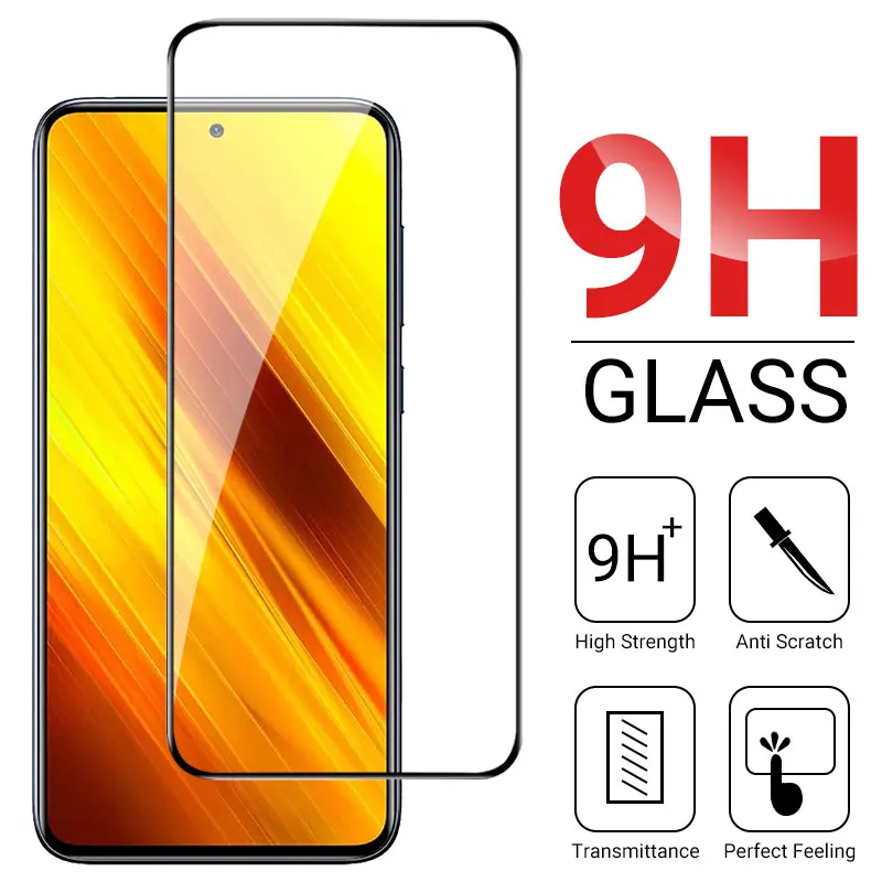 9D HD Apsaugos Grūdintas Stiklas Xiaomi POCO M3 X3 NFC F3 F2 Pro X3 GT Ekrano apsaugos Sumaišykite 2S 3 10X S2 Plius 5 6 Pro Filmas 2
