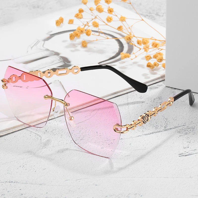 Prabangos Dizaineris Akiniai Nuo Saulės Moterims Taškus Saulės Akinių Mados Daugiakampio Gafas Akiniai Vintage Akiniai Negabaritinių Atspalvių Šviesą Oculos 5
