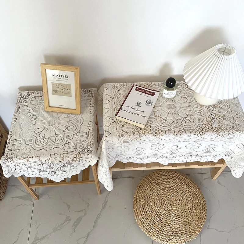 Nertos staltiesės naktiniai padengti audiniai dulkėms trinkelėmis retro art home kavos staliukas placemat 5