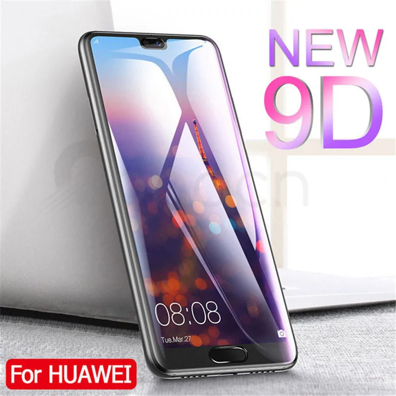 9D Ekrano apsaugos Huawei p20 pro p20 Visiškai Padengti grūdinto stiklo huaweii huawey Huawe p20pro p 20 glas apsauginės plėvelės 5