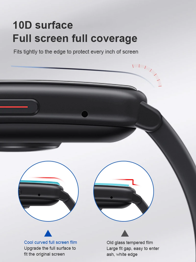 Smart Žiūrėti Apsauginė Plėvelė Huawei Žiūrėti Fit /Garbės Žiūrėti ES 3D Išlenkti Krašto HD Screen Protector Kino Full Screen Protector 4